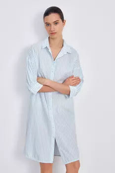 Платье-рубашка в полоску