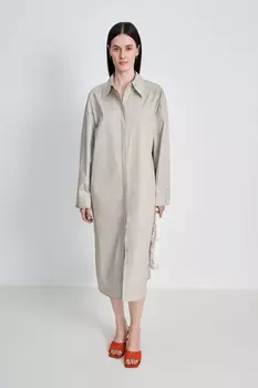 Платье-рубашка миди