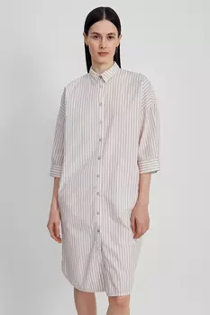 Платье-рубашка женское из хлопка