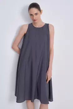 Платье с округлым вырезом