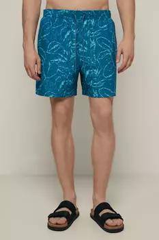 Плавательные шорты на резинке с принтом