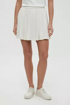Плисированная юбка-мини на резинке