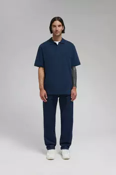 Поло из хлопка пике с коротким рукавом