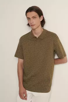 Поло из хлопка свободного силуэта