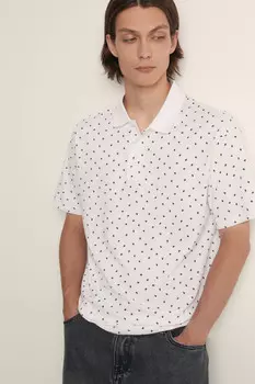 Поло из хлопка свободного силуэта