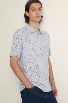 Поло из хлопка свободного силуэта