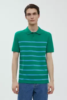 Поло из хлопка в полоску