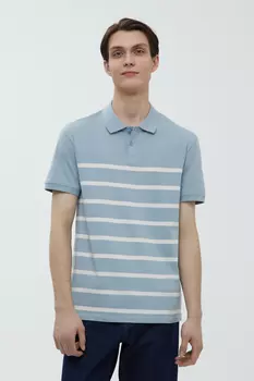 Поло из хлопка в полоску