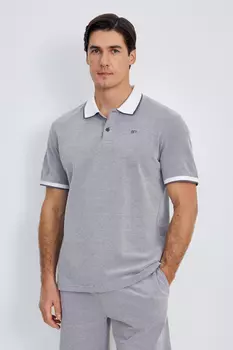 Поло с контрастной отделкой