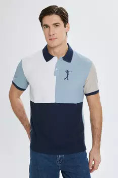 Поло с коротким рукавом из хлопка