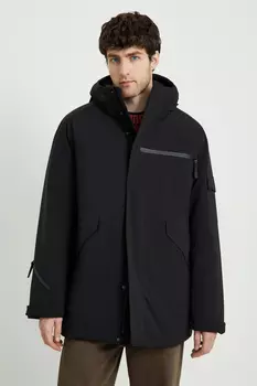 Полупальто утепленное с капюшоном