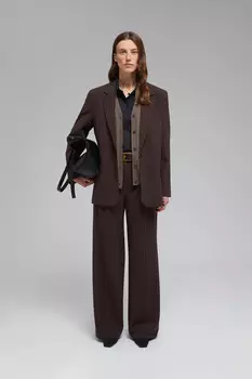 Прямые брюки в полоску