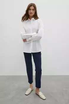 Прямые укороченные брюки