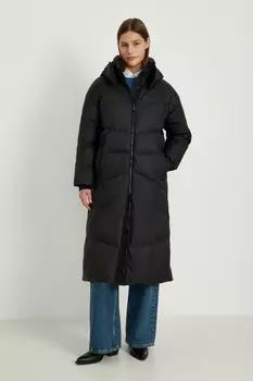 Пуховик с воротником-стойкой