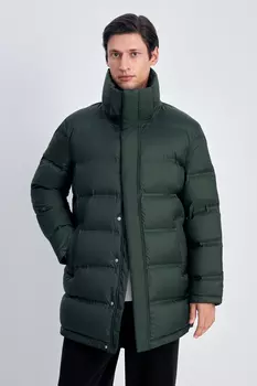 Пуховое пальто с капюшоном