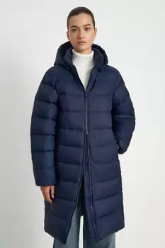 Пуховое пальто со съемным капюшоном