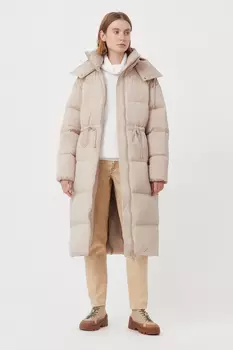 Пуховое женское пальто свободного кроя
