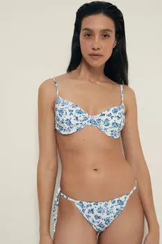 Раздельный купальник с принтом