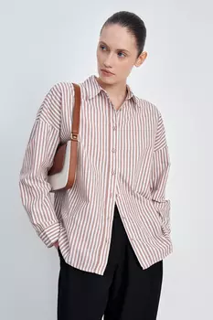 Рубашка из хлопка в полоску