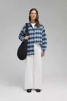 Рубашка из хлопковой фланели в клетку