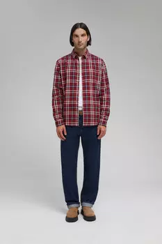 Рубашка из хлопковой фланели в клетку