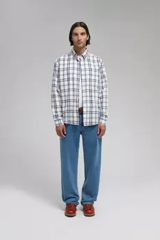 Рубашка из хлопковой фланели в клетку