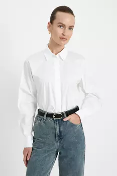 Рубашка прямого кроя из хлопка