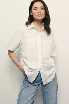 Рубашка с коротким рукавом и нагрудными карманами