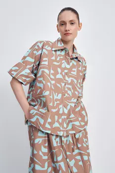 Рубашка с коротким рукавом из хлопка