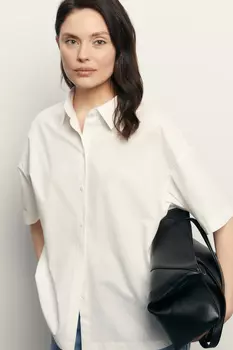 Рубашка с коротким рукавом из хлопка