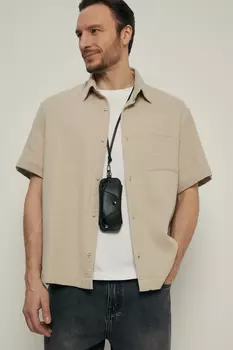 Рубашка с коротким рукавом из хлопка