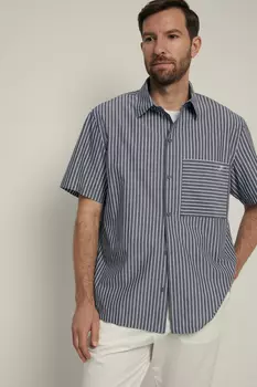 Рубашка с коротким рукавом свободного силуэта