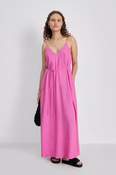 Сарафан А-силуэта с поясом