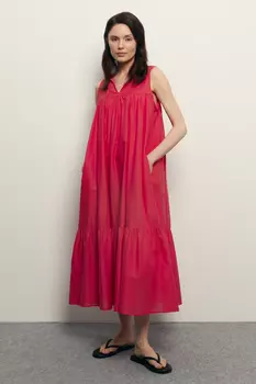 Сарафан А-силуэта со съемной подкладкой