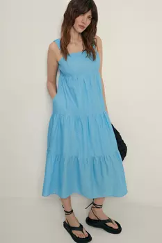 Сарафан из хлопка длины миди