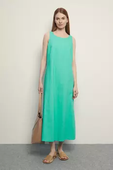 Сарафан из конопляной ткани с хлопком