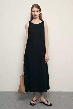 Сарафан из конопляной ткани с хлопком