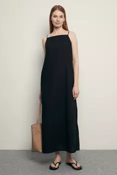 Сарафан макси из конопляной ткани с хлопком