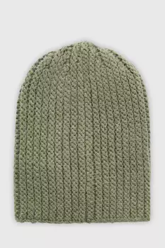 Шапка-бини с шерстью