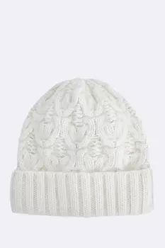 Шапка с добавлением шерсти мериноса и пуха енота