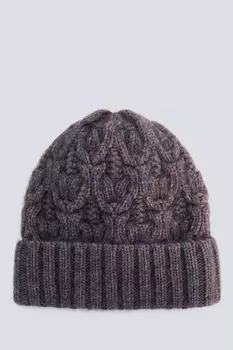 Шапка с добавлением шерсти мериноса и пуха енота