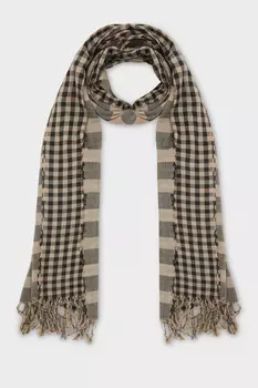 Шарф из хлопка в клетку