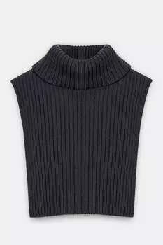 Шарф-манишка с воротником-стойкой