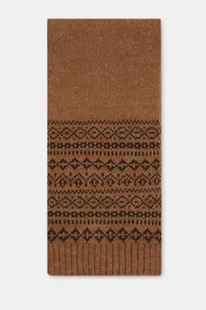 Шарф с жаккардовым узором с добавлением шерсти