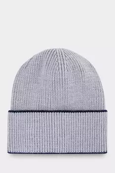 Шерстяная шапка с отделкой