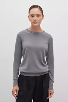 Шерстяной джемпер с округлой горловиной