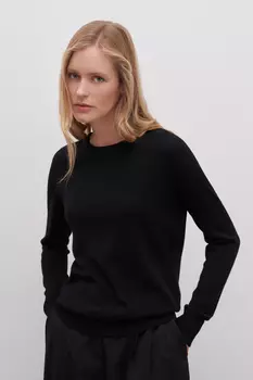 Шерстяной джемпер с округлой горловиной