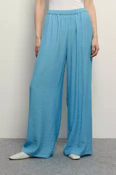 Широкие брюки на резинке