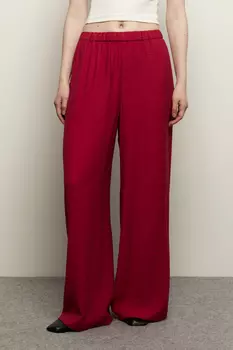 Широкие брюки на резинке