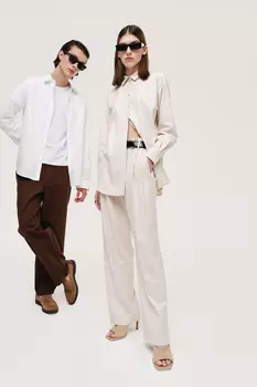 Широкие брюки с вискозой